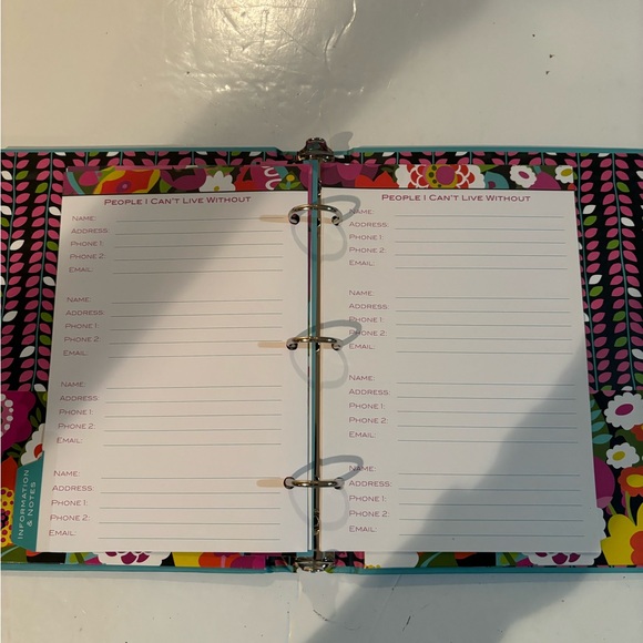 Vera Bradley Floral Planner - Pink, Green, Blue - Picture 5 of 11